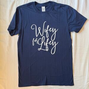 New Wifey for Lifey Graphic Tee - Size Medium